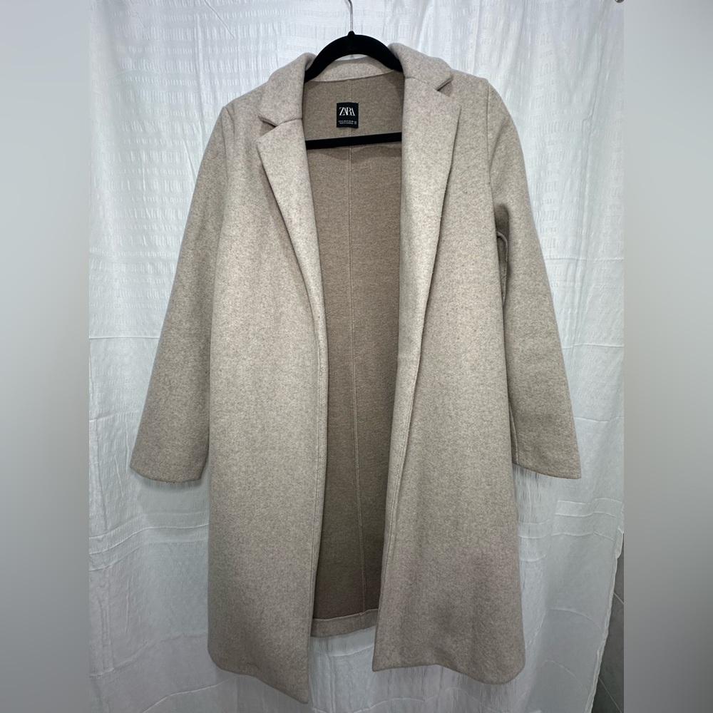 Zara Light Brown Pea Coat